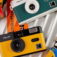 Flat Lay of Kodak Ultra F9 Film Camera