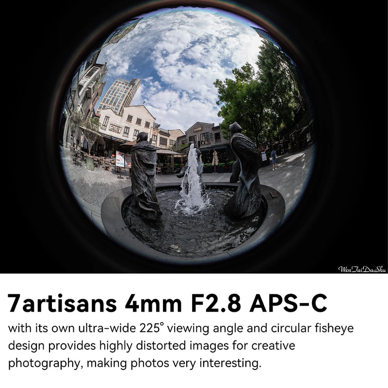 7Artisans 4mm F2.8 Fuji (FX Mount) Black