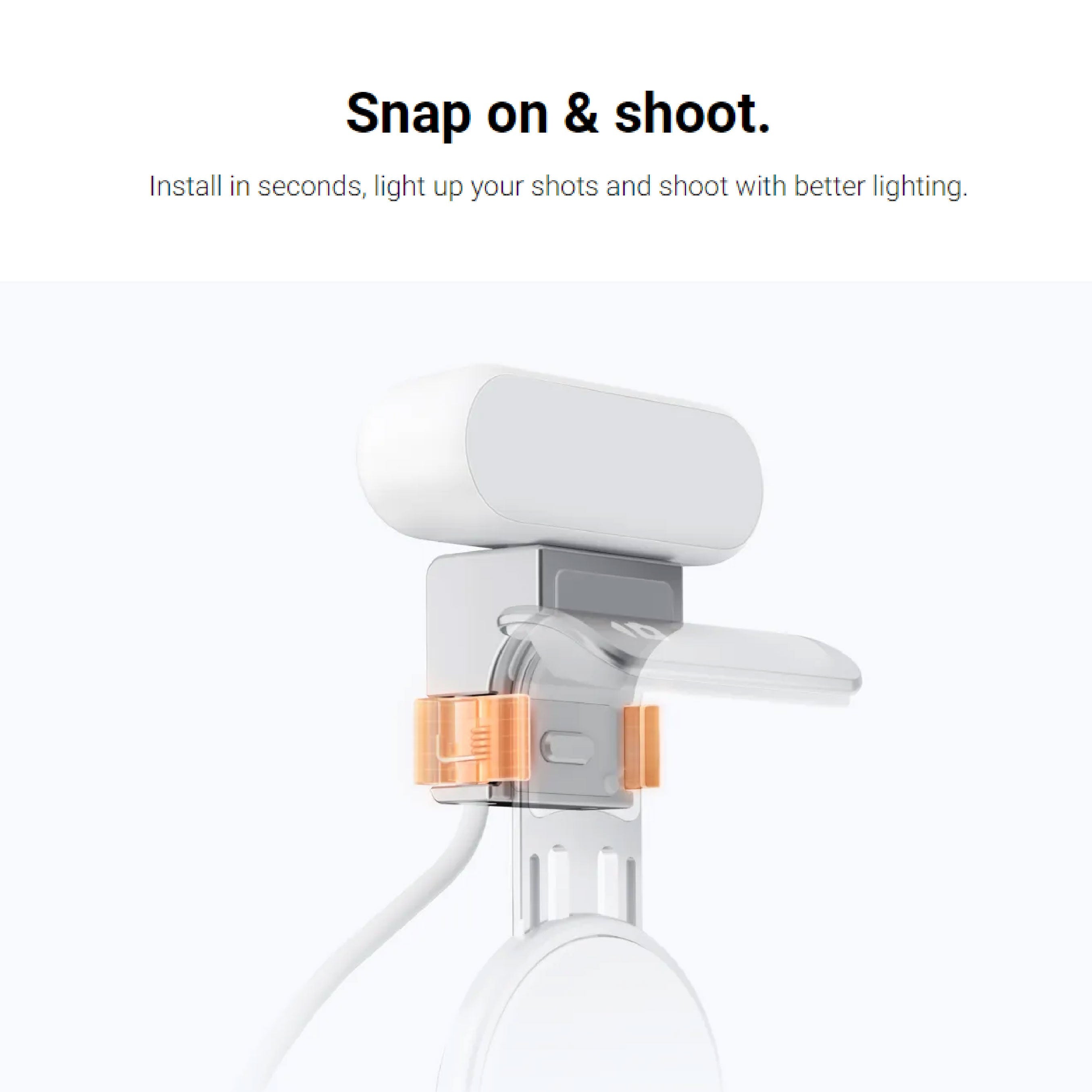Easy snap of Insta360 Flow Spotlight