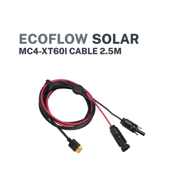 EcoFlow Solar MC4-XT60i Cable 2.5m