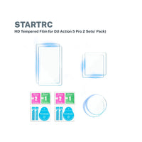 STARTRC HD Tempered Film for DJI Action 5 Pro 2 Sets/ Pack)