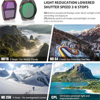 STARTRC Filter for DJI Air 3S CPL/ND16/64/256 (4pcs pack)