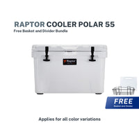 Raptor Cooler Polar 55 + Free Basket and Divider Bundle