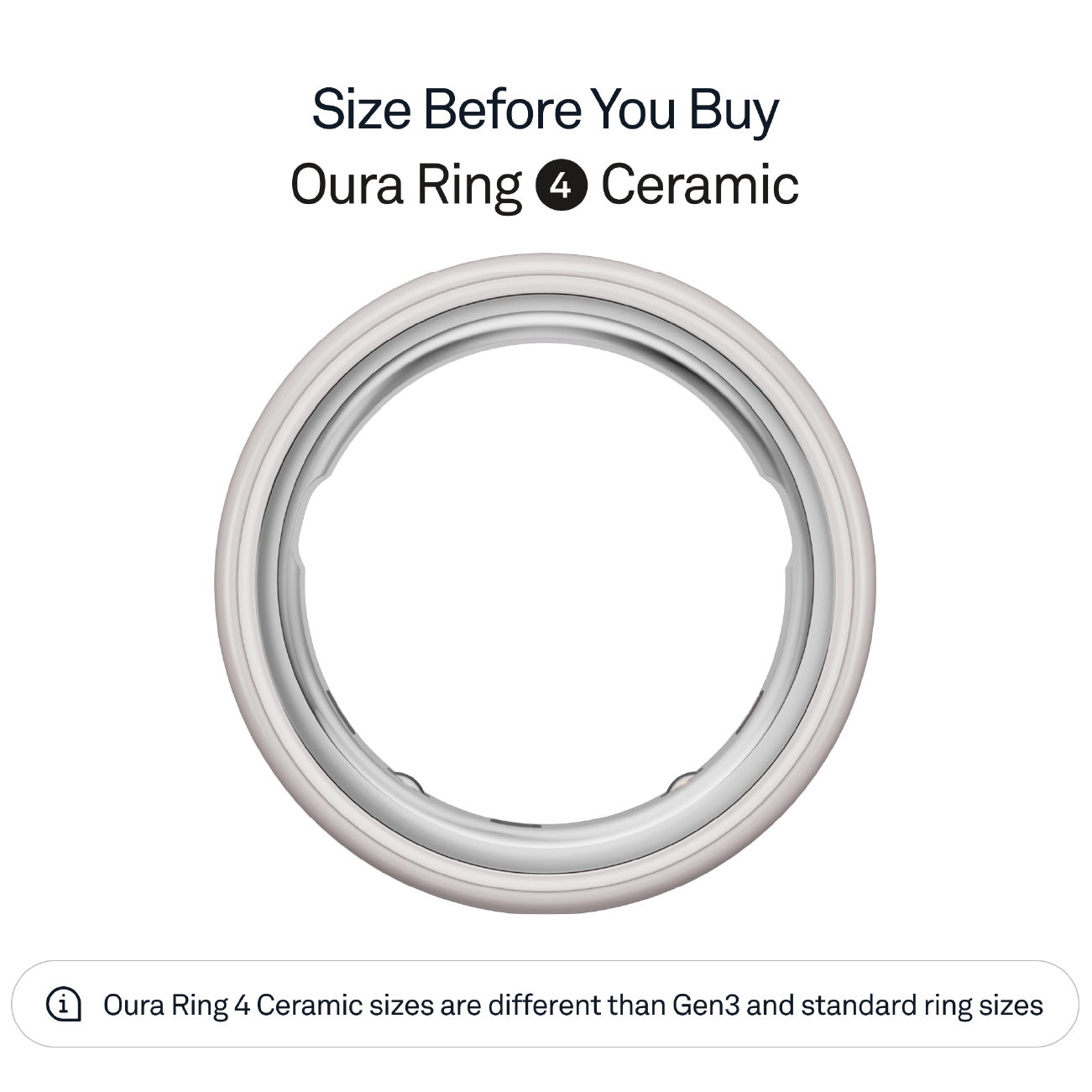 Oura Ring 4 Ceramic Cloud