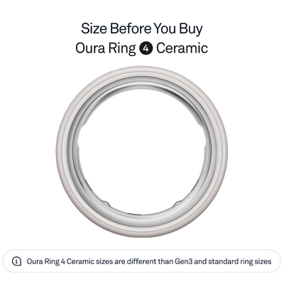 Oura Ring 4 Ceramic Cloud