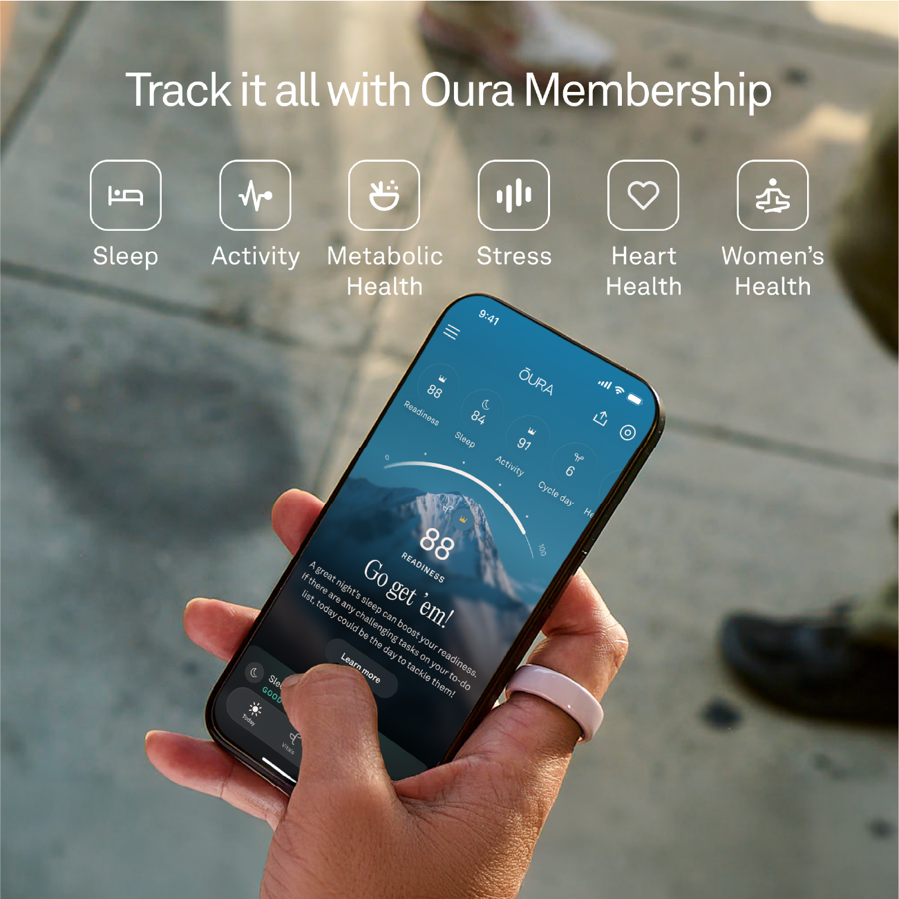 Oura Ring 4 Ceramic Cloud