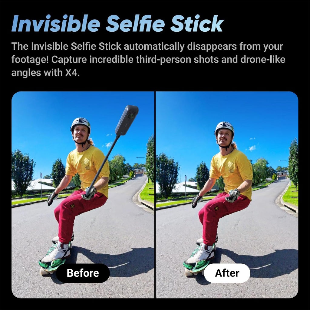 Insta360 X4 8k 360 Action Camera with Invisible Selfie Stick
