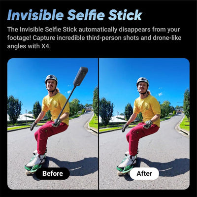 Insta360 X4 8k 360 Action Camera with Invisible Selfie Stick