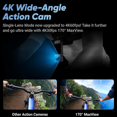 Insta360 X4 8k 360 Action Camera ultra wide-angle shots