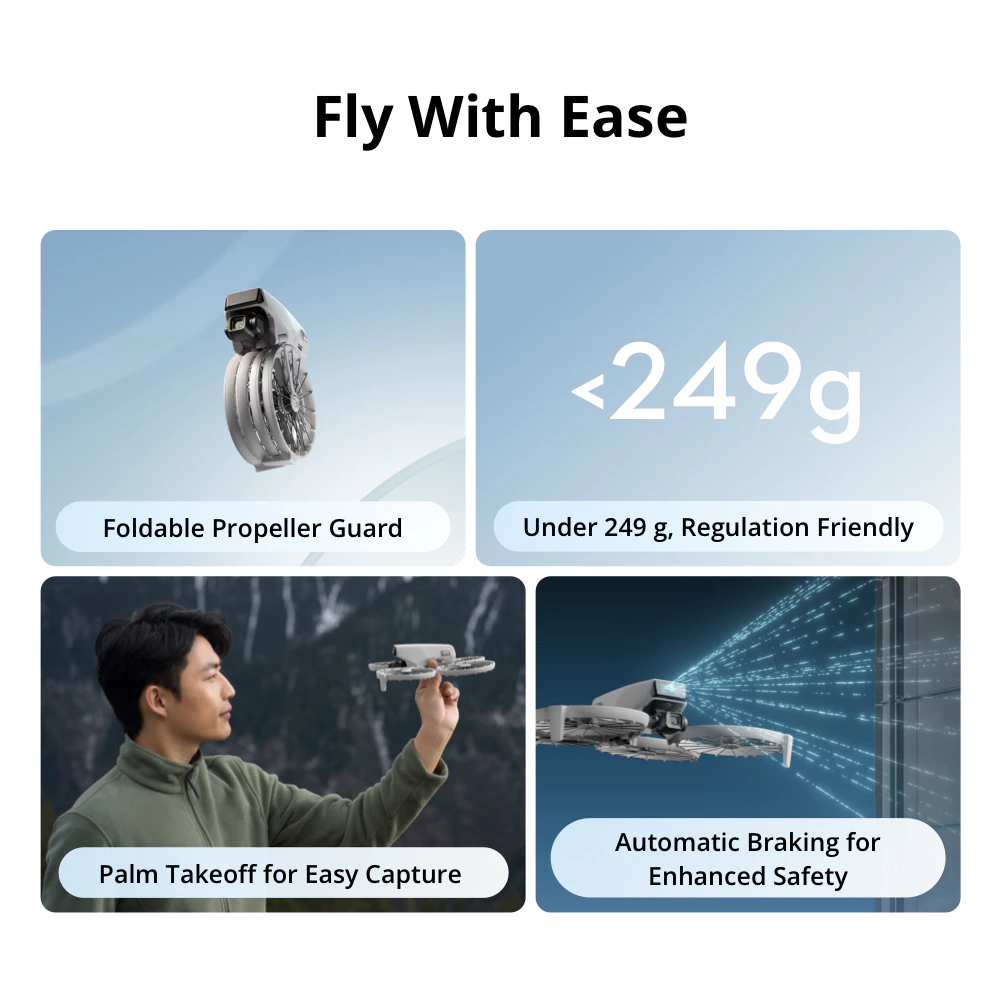 DJI Flip Drone features to help with the ease of flying