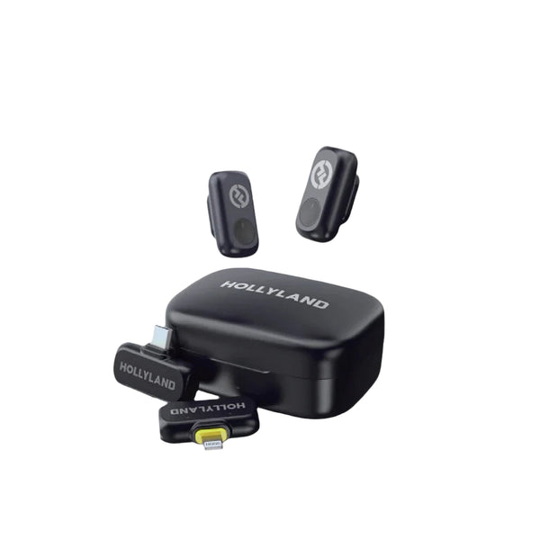 Hollyland Lark A1 Combo Dual Channel Digital Wireless Microphone System (Space Gray)