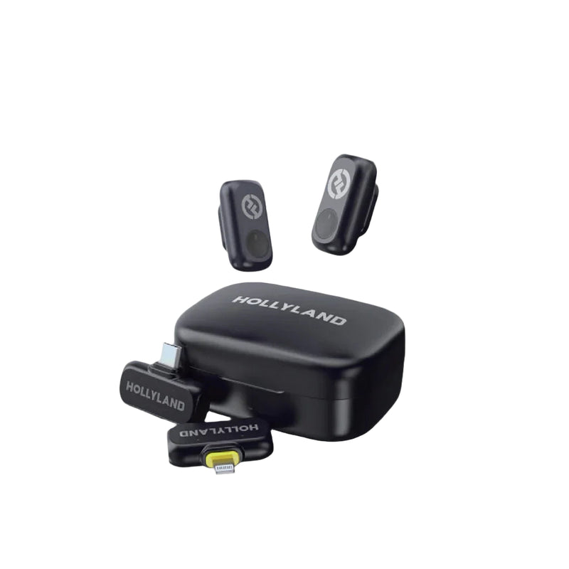 Hollyland Lark A1 Combo Dual Channel Digital Wireless Microphone System (Space Gray)