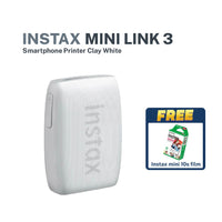 Instax Mini Link 3 Smartphone Printer (Clay White)