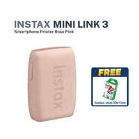 Instax Mini Link 3 Smartphone Printer (Rose Pink)