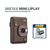 Instax Mini LiPlay Hybrid Instant Camera Deep Bronze