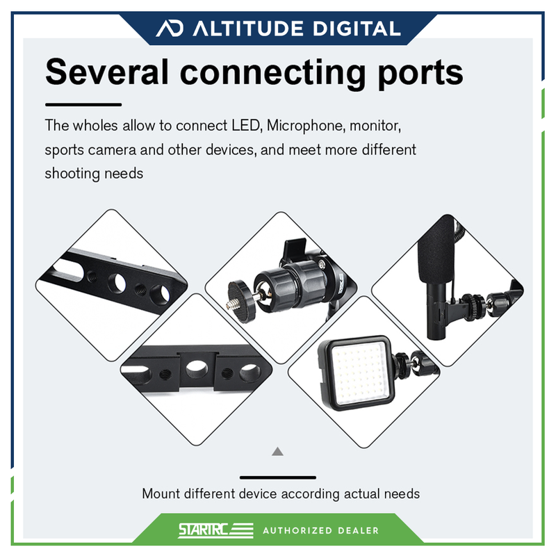 STARTRC Pot handle+1/4"adapter plate multi-function kit for DJI RS 2/RSC 2