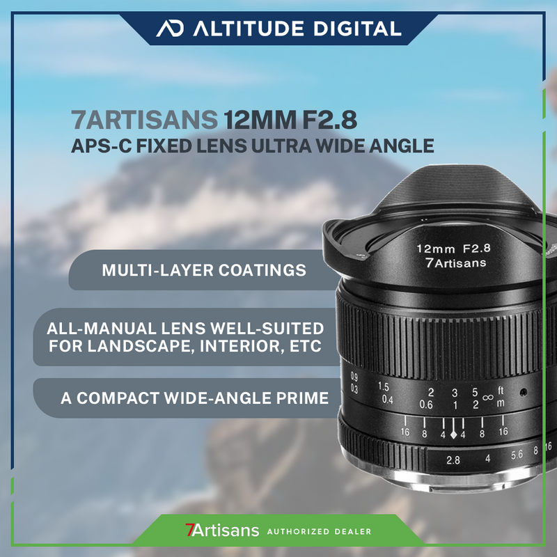 7artisans 12mm F2.8 APS-C Fixed Lens Ultra Wide Angle