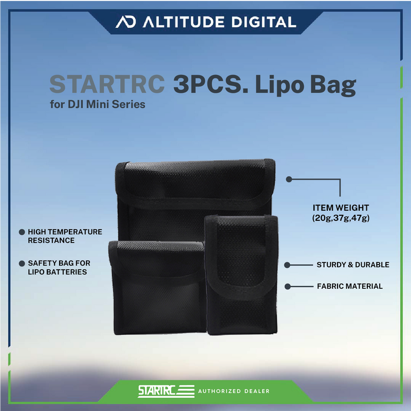 Startrc Lipo Bag for 3 pcs of Batteries (for DJI Mini Series)