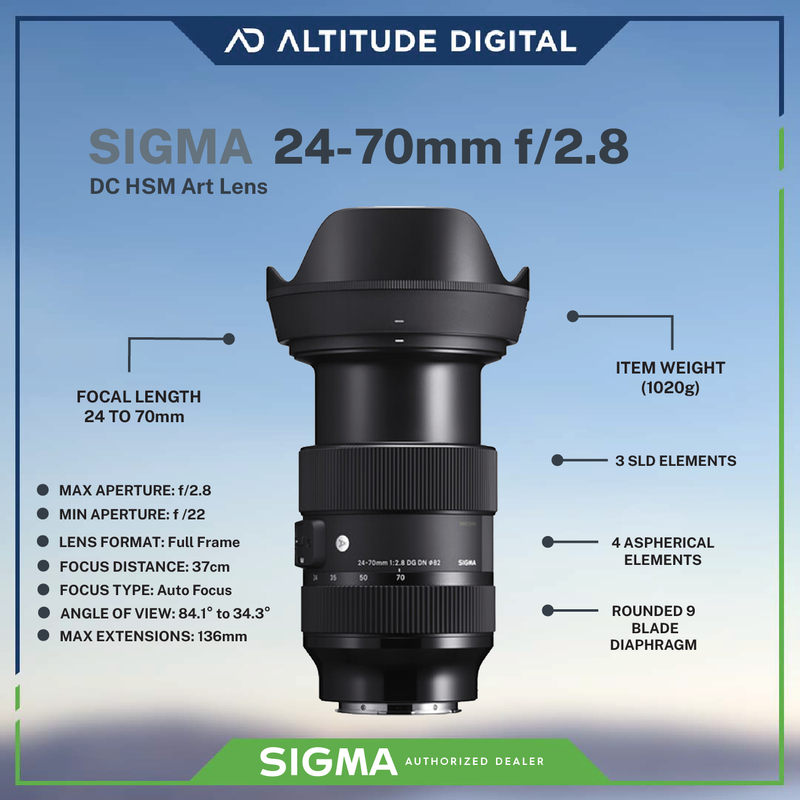 Sigma 24-70mm f/2.8 DG DN Art Lens