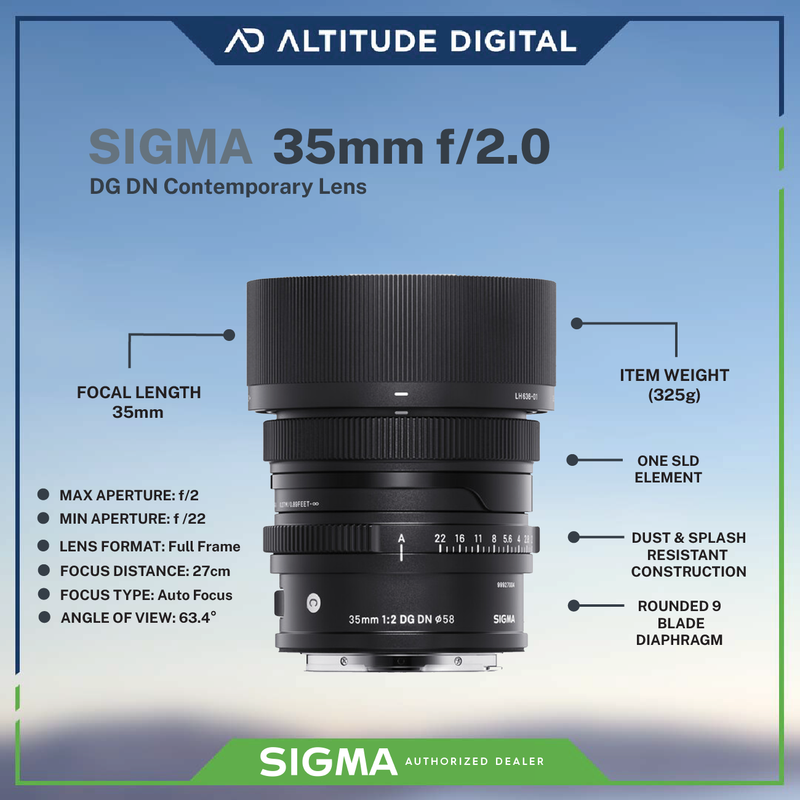 Sigma 35mm f/2 DG DN Contemporary Lens
