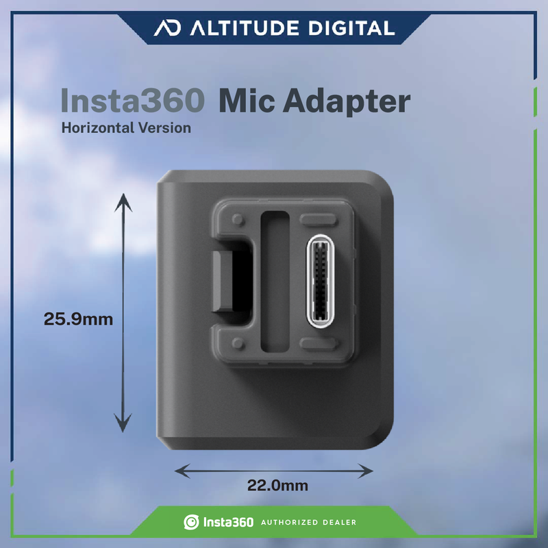 Insta360 ONE RS Mic Adapter (Horizontal Version)