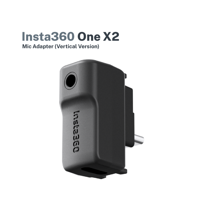 Insta360 Mic Adapter (Vertical Version) - ONE X2,ONE RS 1-Inch 360 Edition