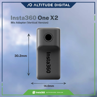 Compact Mic Adapter (vertical version) for the Insta360 One X2 Camera