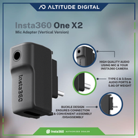 Insta360 One X2 Mic Adapter Vertical Version Features