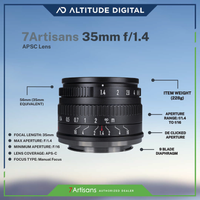7Artisans 35mm F1.4 Photoelectric Manual Fixed Lens APSC Specifications