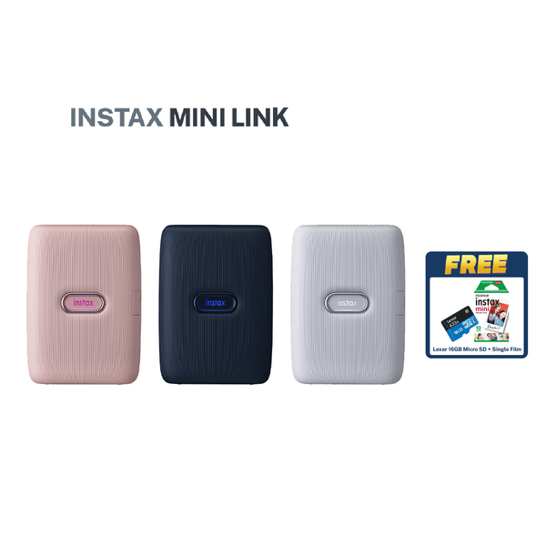 FUJIFILM Instax Mini Link Instant Cameras with FREE film (single pack)