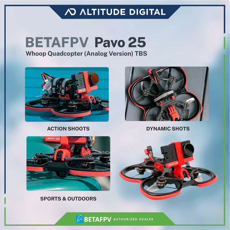 BETAFPV Pavo 25 Whoop Quadcopter (Analog Version) TBS