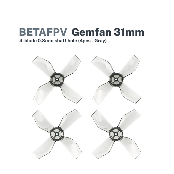 BetaFPV Gemfan 31mm 4-blade (0.8mm) Micro Whoop Propellers
