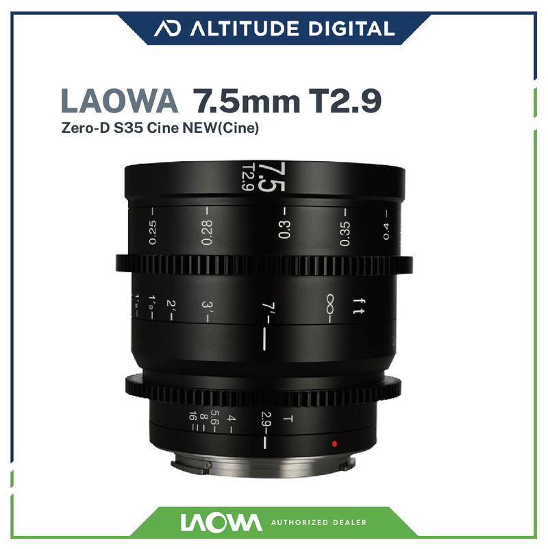 Laowa 7.5mm T2.9 Zero-D S35 Cine (Pre-Order)