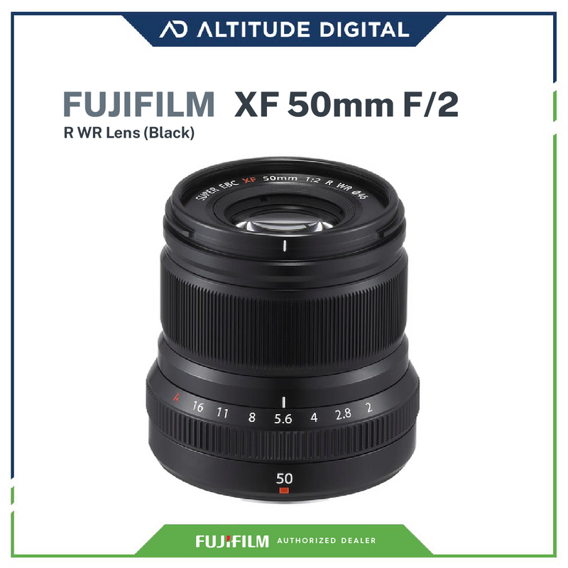 Fujifilm Fuji XF 50mm f2 R WR Lens - Black