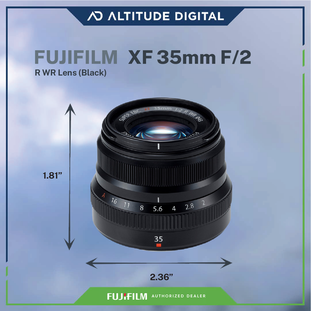 R Wr Lens Fuji 35mm F2 Price FUJINON XF35mmF2 R WR X Series Lens