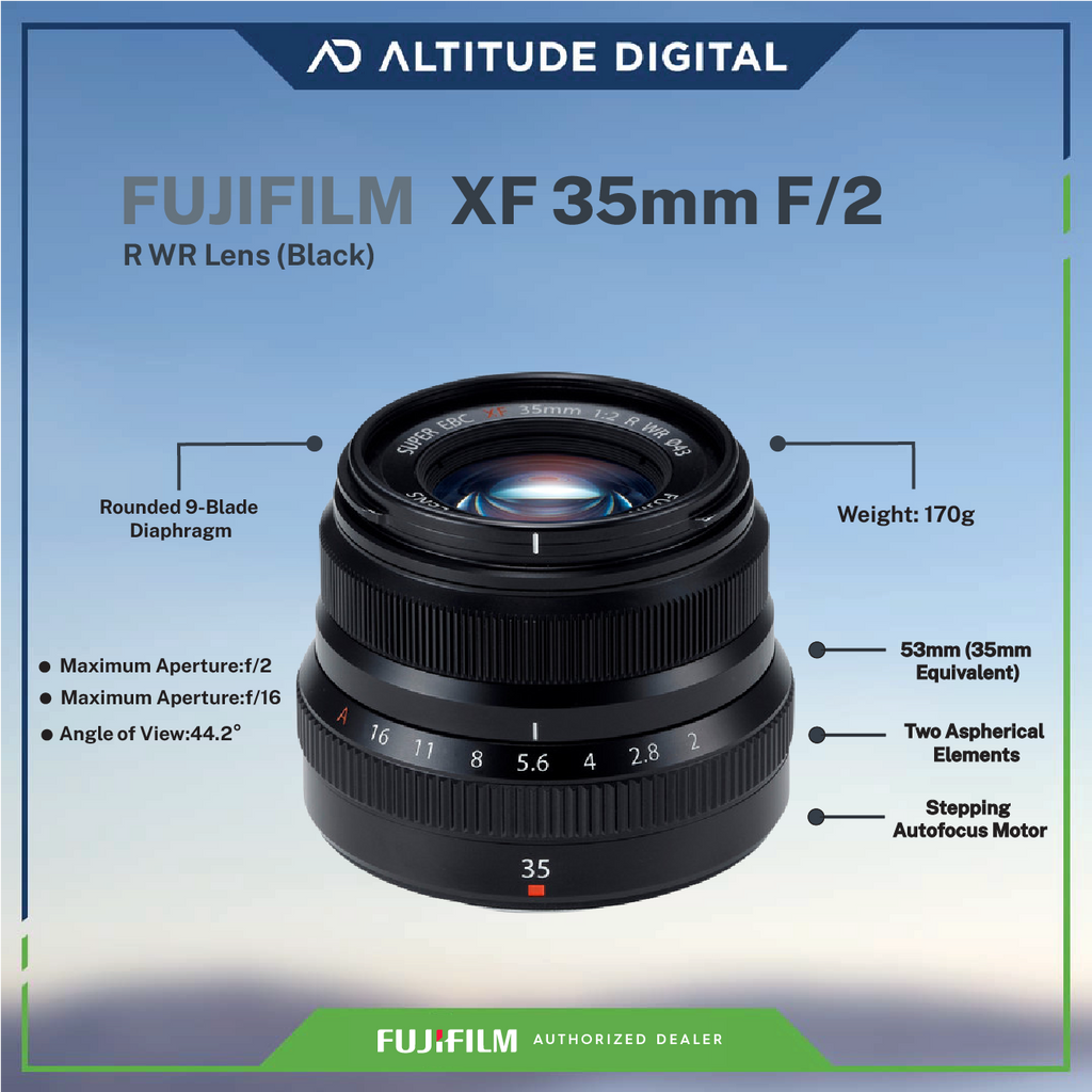 FUJIFILM XF35 F2 R WR - Black