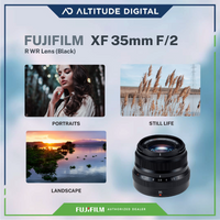 FUJIFILM XF35 F2 R WR Lens is great for portrait, still life, and landscape photography