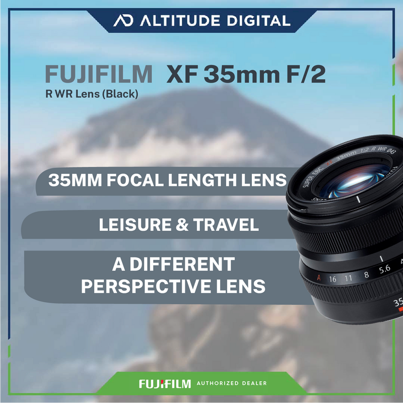 Fujifilm - XF 35mm f/2 R WR Lens (Black)