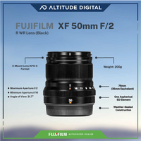 FUJIFILM XF 50mm F2 R WR Lens Specifications