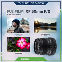 FUJIFILM XF 50mm F2 R WR Lens is great for portrait, landscape, and still life photography
