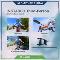 Insta360 Action Camera Third-Person outdoor activity shots using the Bike Handlebar Mount