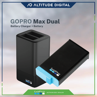 GoPro Max Dual Battery Charger + Rechargeable Battery