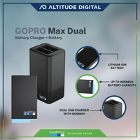 GoPro Max Dual Battery Charger + Lithium Battery