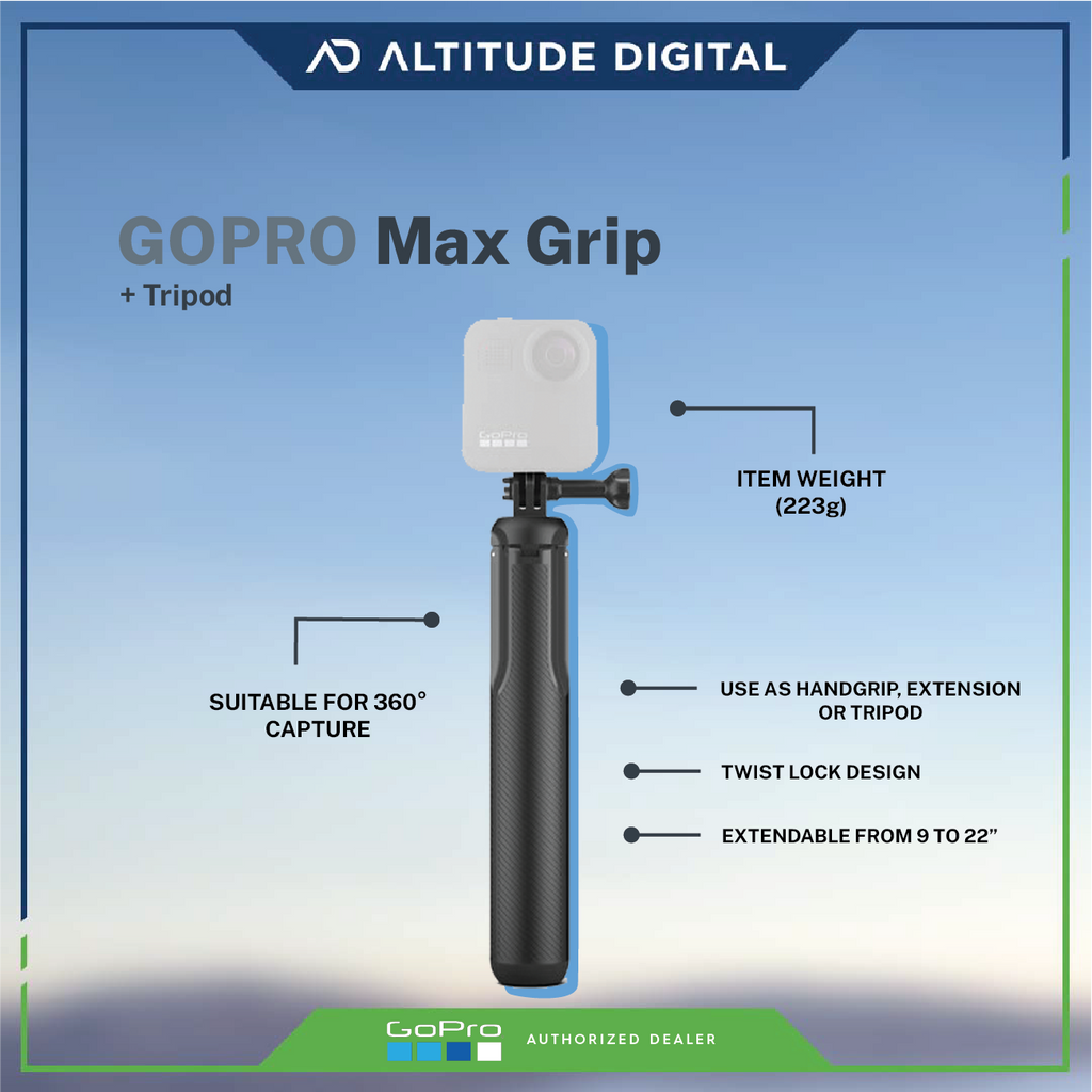 Gopro Max Grip + Tripod - Urban Gadgets PH