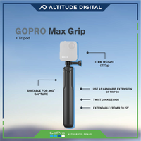 GoPro Max Grip and Tripod features