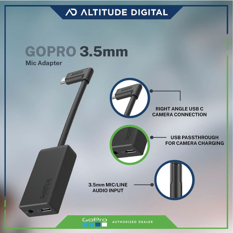 GoPro Pro 3.5mm Mic Adapter