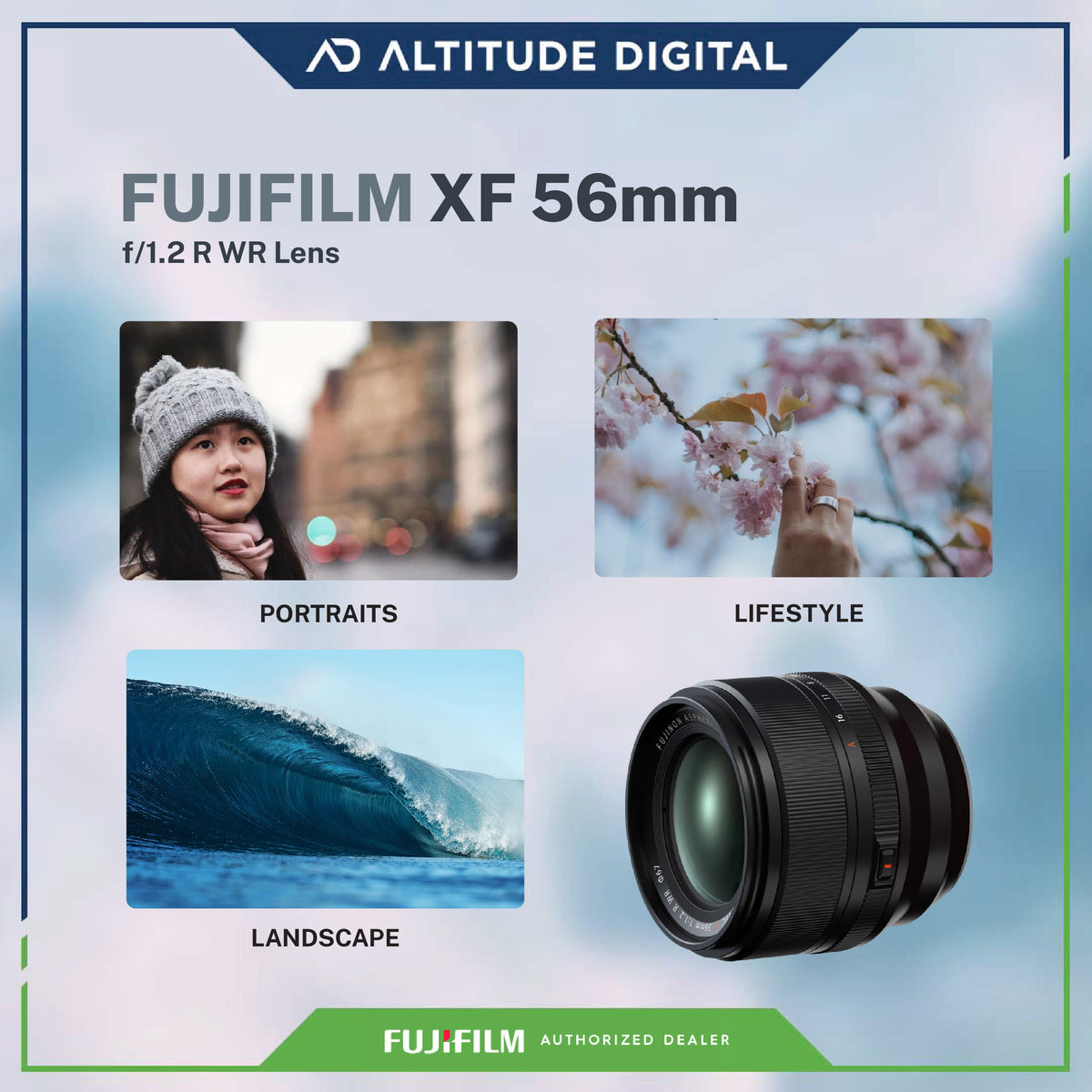 Fujifilm XF 56mm R WR Lens Altitude - Main Image