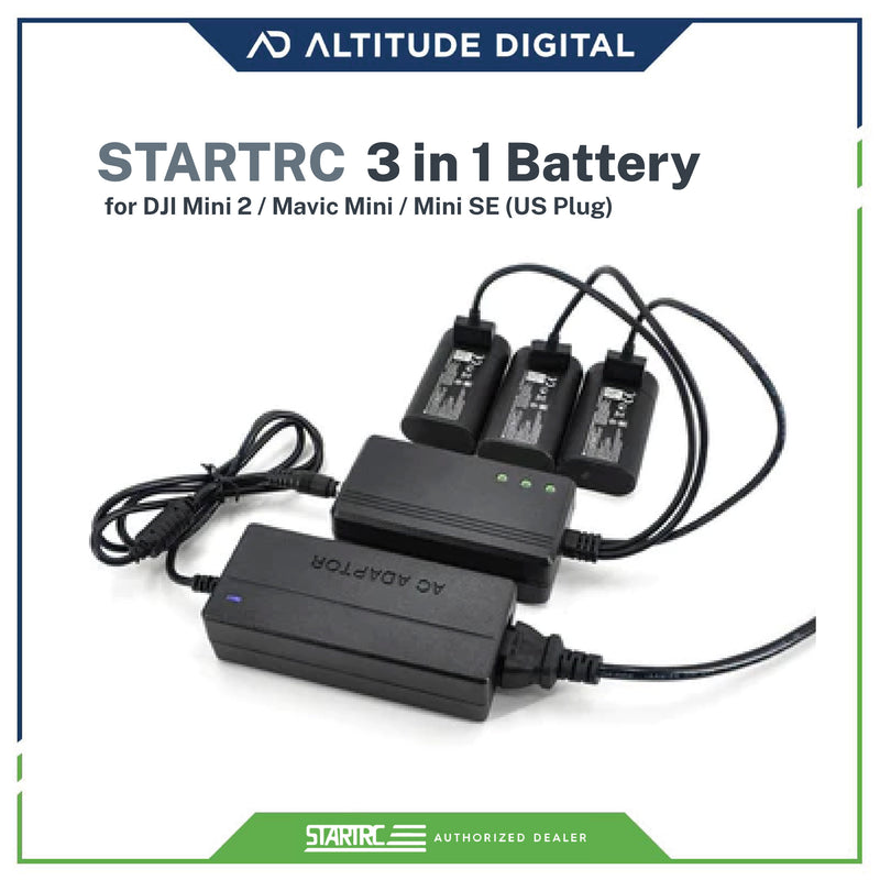 STARTRC 3 in 1 Battery Charger for DJI Mini 2 / Mavic Mini / Mini SE (US Plug)