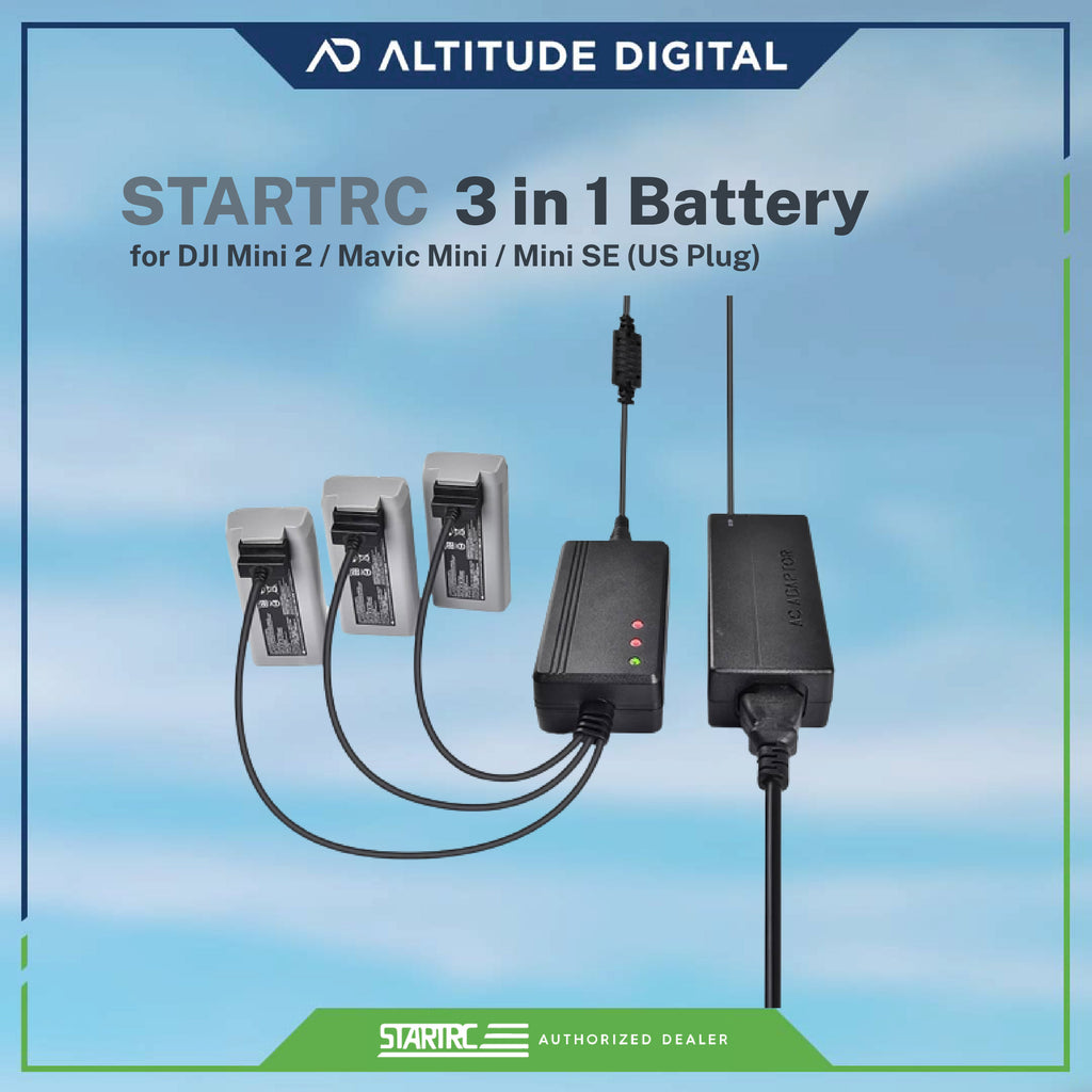 STARTRC Mavic Mini 2 Chargeur de Batterie 3 en 1 Accessoires Multi