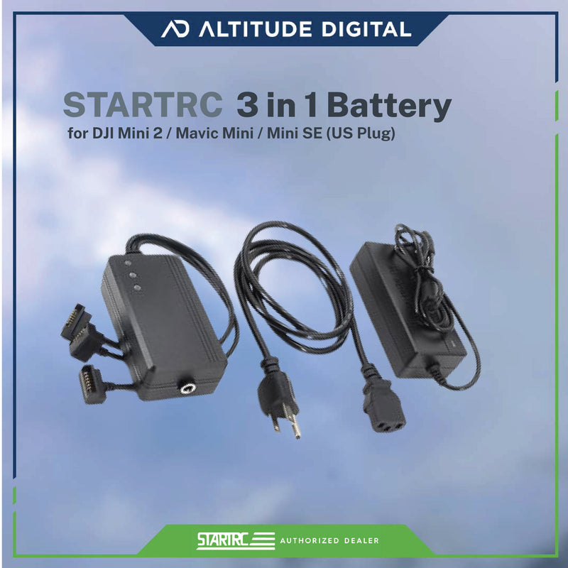 STARTRC 3 in 1 Battery Charger for DJI Mini 2 / Mavic Mini / Mini SE (US Plug)